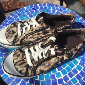Coach Barrett animal print sneaker